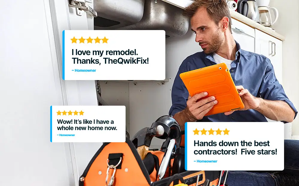 Image conveying Quality repairs are non-negotiable. TheQwikFix’s network of contractors is meticulously selected to ensure the highest standards of work.
